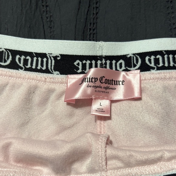 Juicy Couture Light Pink Velour Lounge Shorts - Picture 2 of 3
